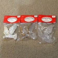 3 SANTAS WORKBENCH DOVE ORNAMENTS