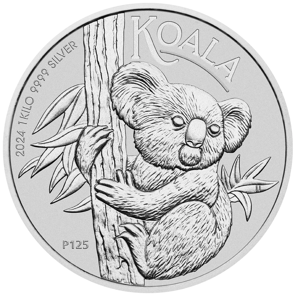 Silbermünze 1kg Koala 2024 - Australien - Anlagemünze - ST