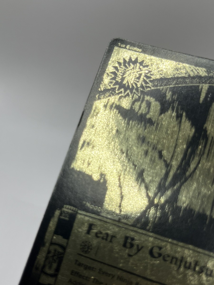 Fear By Genjutsu J-640 Black & Gold Super Rare Broken Fear By Genjutsu J-640 Black & Gold Super Rare Broken