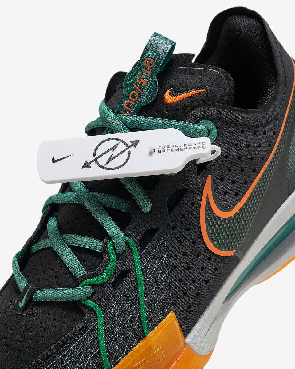New Nike G.T. Cut 3 EP Shoes - Black/ Vintage Green (DV2918