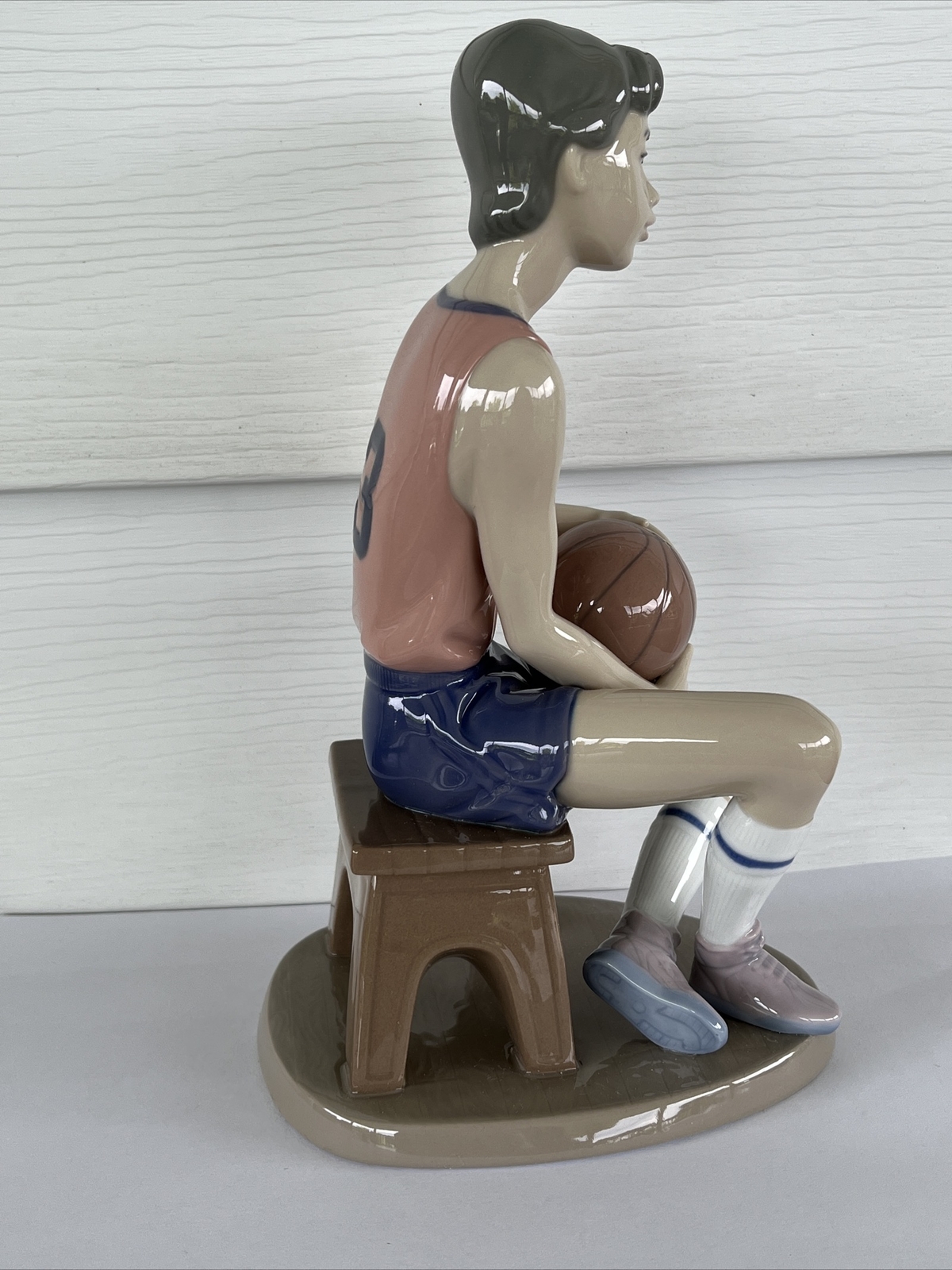 LLADRO Basketball Player Porcelain Figurine 3 Jersey 6091 Spain Orig