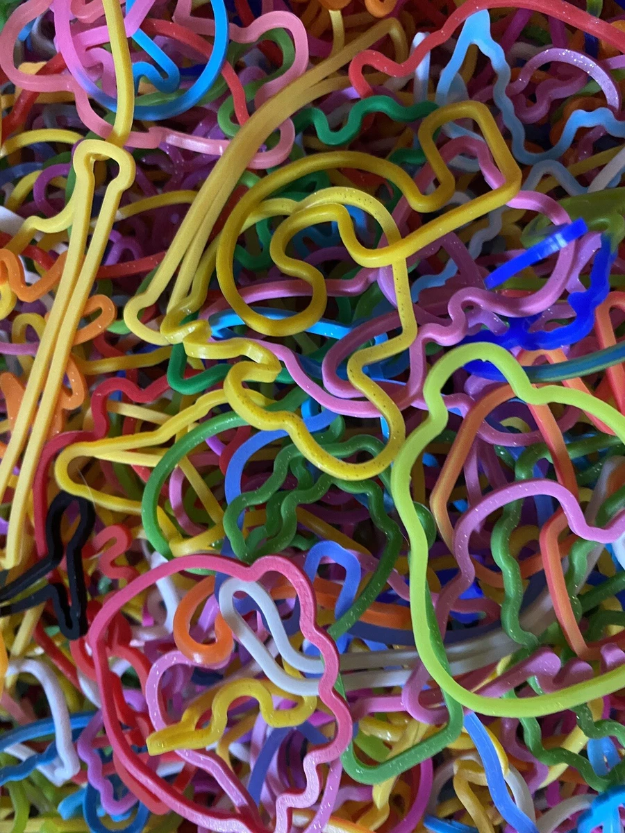 2 Ounce 80 Random Silly Bandz Assorted Grab A Bag Lot Silicone Bands NEW