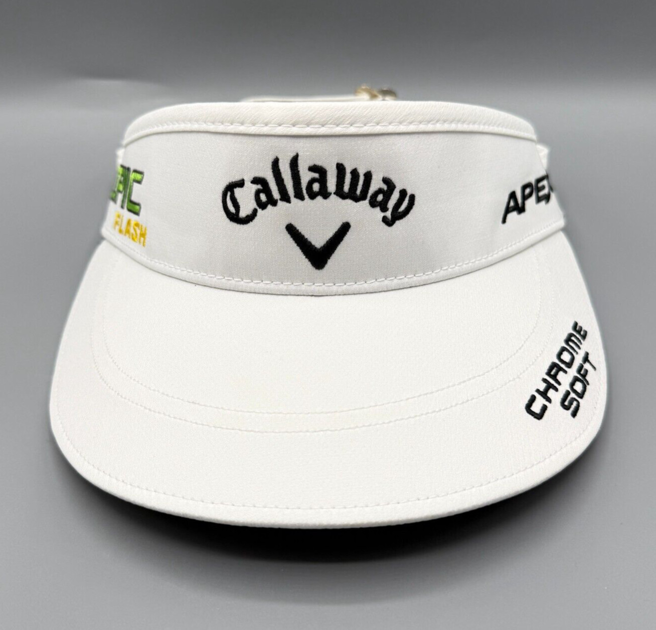Chrome Soft Apex Epic Flash White Adjustable Cap