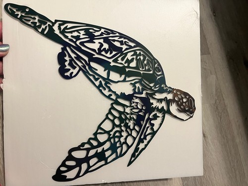 Metal Sea Turtle Beach Theme Decor Wall Art Home Decorations Nautical ~ New