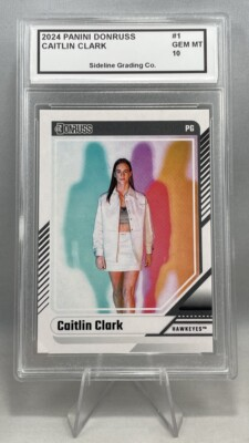 #ad #ad Caitlin Clark Graded Gem Mint 10 2024 Panini Donruss #1 Fever amp; Iowa Superstar $19.97