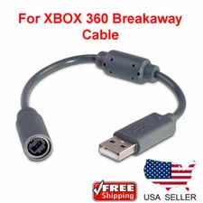 USB Breakaway Dongle Cable Cord Adapter For Xbox 360 PC Wired Controller Replace
