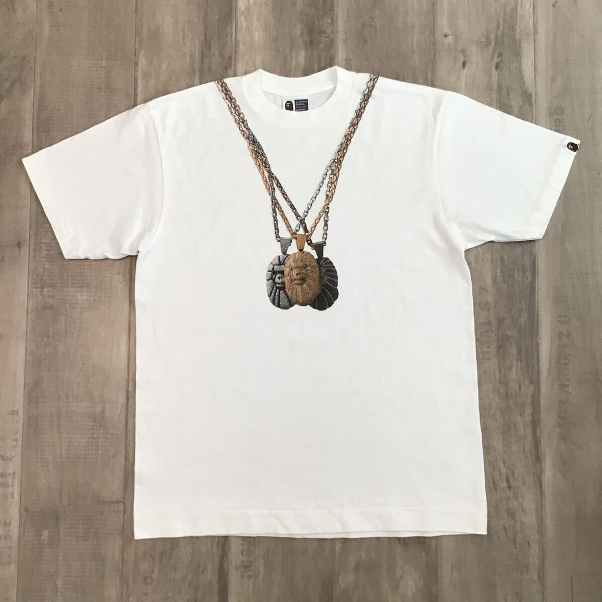 【激レア】APE BAPE KAWS NFS Jacob ネックレス tシャツ BAPE NFS exclusive Jacob necklace T-shirt White A Bathing