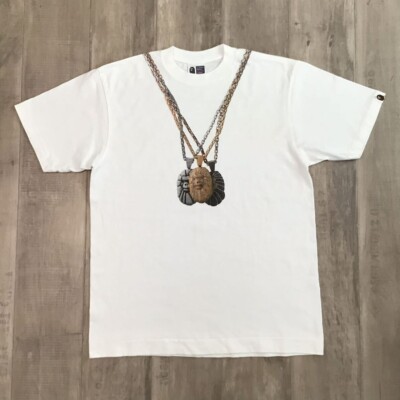 A BATHING APE ネックレスプリント Tシャツ ホワイト S s-l400.jpg