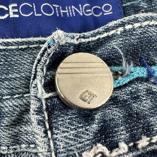 Pantalones Cortos De Colección Enyce Para Hombres 38 Azul Pantalones Cortos Lavado Ligero Hip-Hop Patinador Sueltos Y2K - Imagen 3 de 18