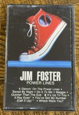 RARE OOP Jim Foster CASSETTE TAPE Power Lines 1986 LOVERBOY Powder Blues SEALED