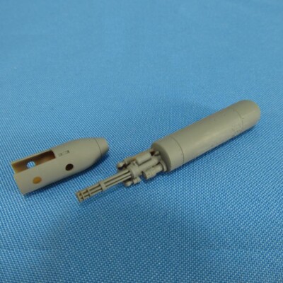 M18 Gun Pod with M134 Minigun (3D-Printed) Scale 1:32 - For Aircraft Model Kits