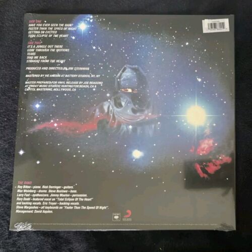 BONNIE TYLER FASTER THAN THE SPEED OF NIGHT RED VINYL + HAND SIGNED SLEEVE NEW - Picture 3 of 3