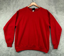 Vintage 90s Hometown Southern Sweats Sweatshirt Womens XL Red Fleece LA USA Made