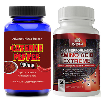 Cayenne Pepper Weight Management & Amino Acid Muscle Support Dietary Supplement