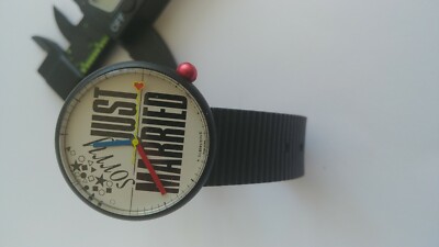 ALAIN SILBERSTEIN KLOK  WATCH  ''SORRY, JUST MARRIED''  VERY RARE FANNY JOKE