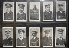 LAMBERT & BUTLER, NAVAL PORTRAITS 1915. SET OF 50 CIGARETTE CARDS