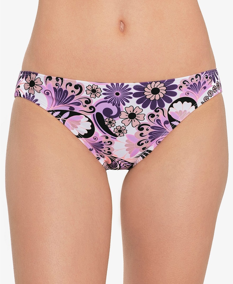 Salt Cove Juniors' Multicolor Floral Printed Hipster Bikini Bottoms, Size  L