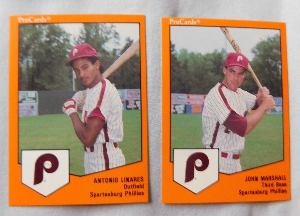 1989 ProCards Spartanburg Phillies Baseball Card Pick one