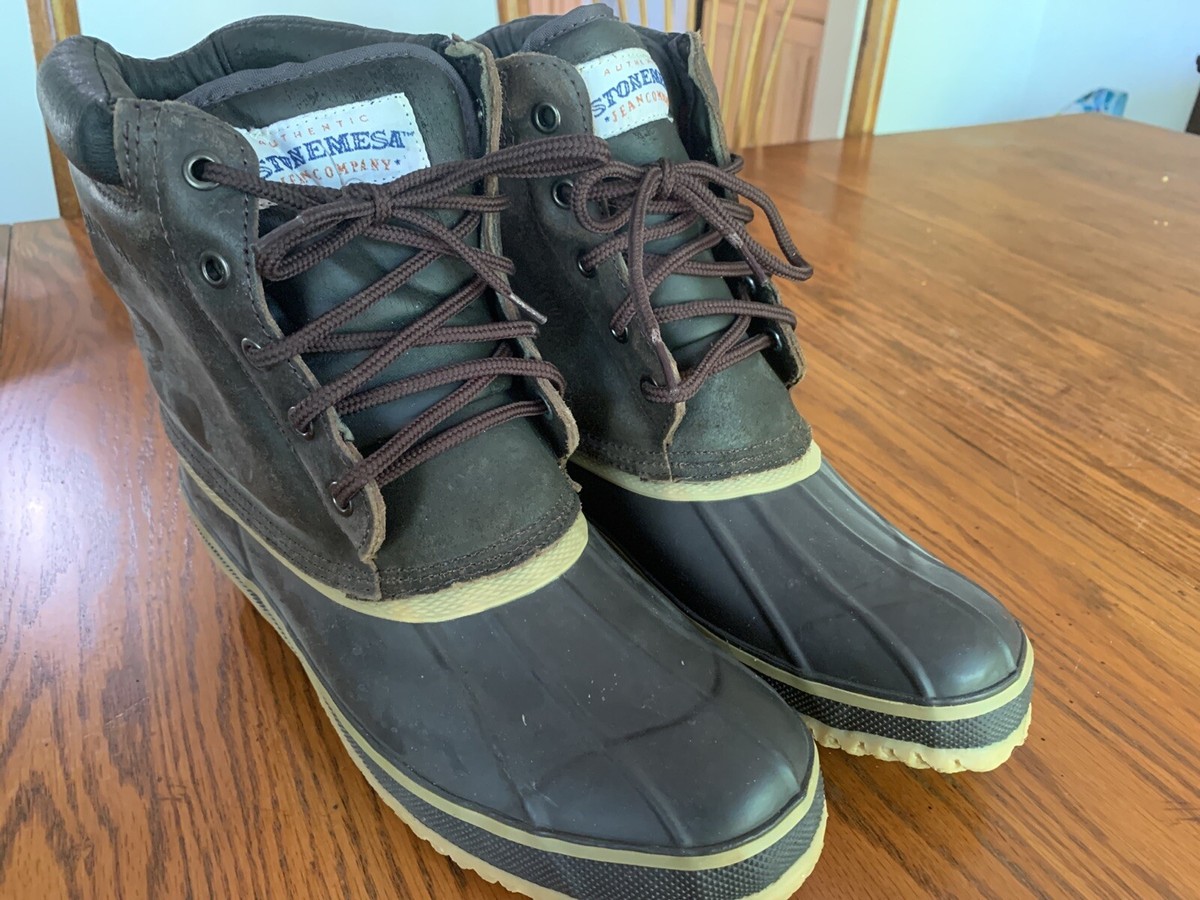 Authentic Stone Mesa Jean Company Winter Duck Style Outdoor Boots Men’s Size 11 Ozark Trail Men main image 4