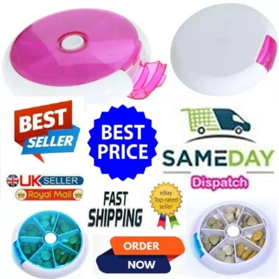 NASHNAL 7 Tage Reise Pillendose Medizin Tablette Aufbewahrung Vitaminspender Organizer Halter