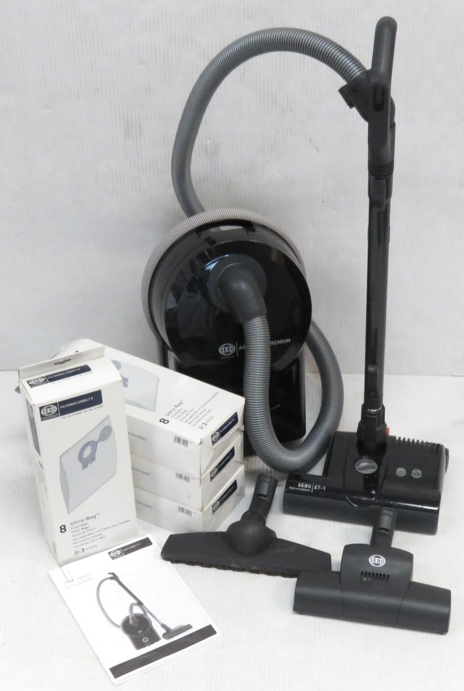 SEBO Airbelt D4 Premium Vacuum Cleaner w/Extras Filters Made In Germany