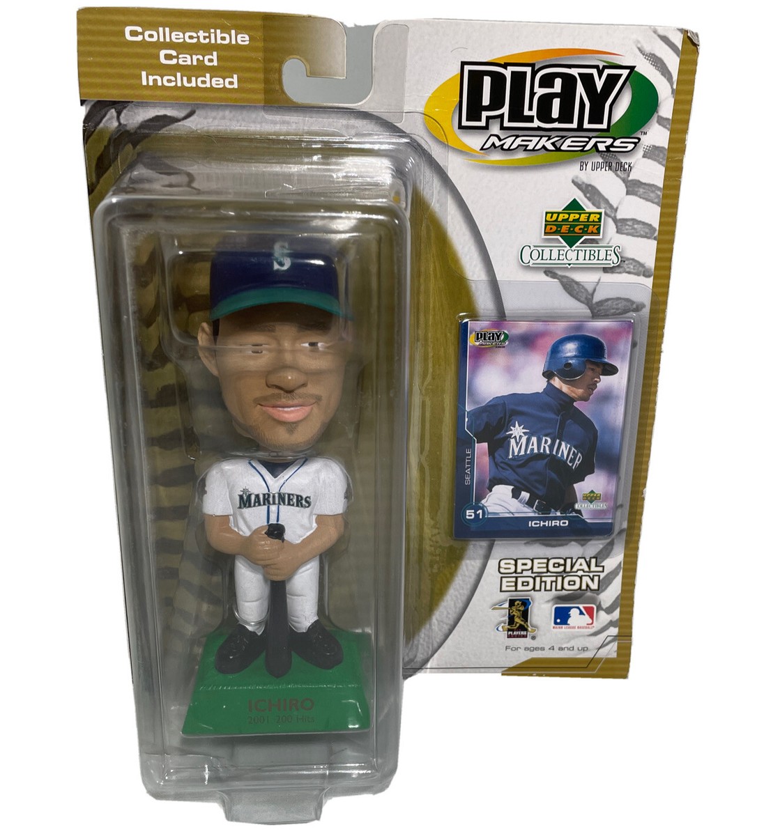 Ichiro Bobblehead 2001 Worth Lot Detail - ICHIRO BOBBLE HEAD