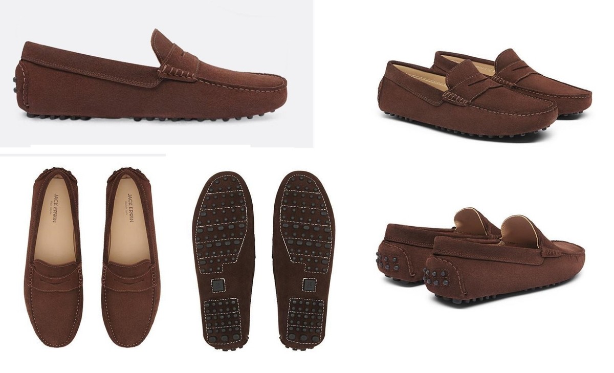 Jack Erwin Discontinued Men’s Burgundy Charlie Penny Loafer - Size 12 Luke Penny Loafer – Jack Erwin main image 3