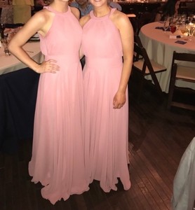 mauve pink long dress