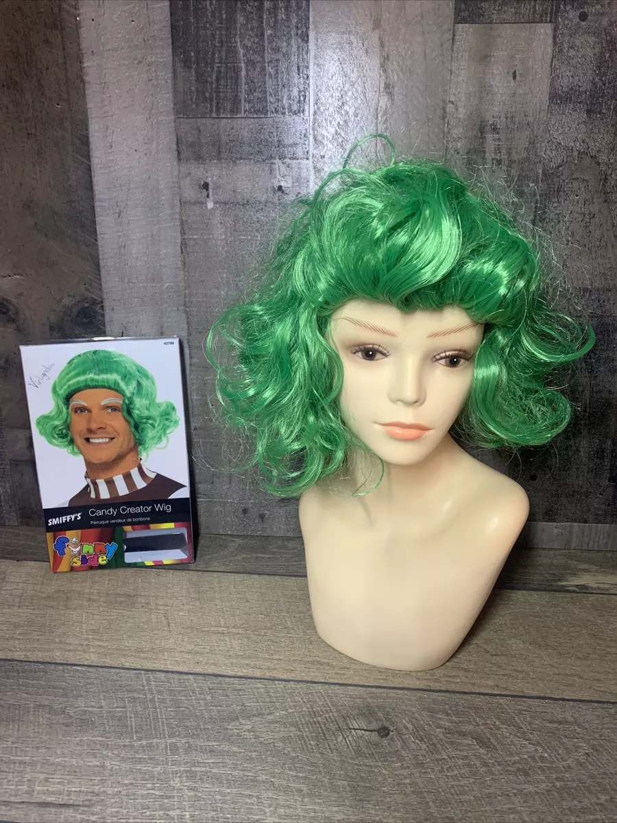 Candy Creator Oompa Loompa Santa s Elf Adult Green Wig Smiffy s
