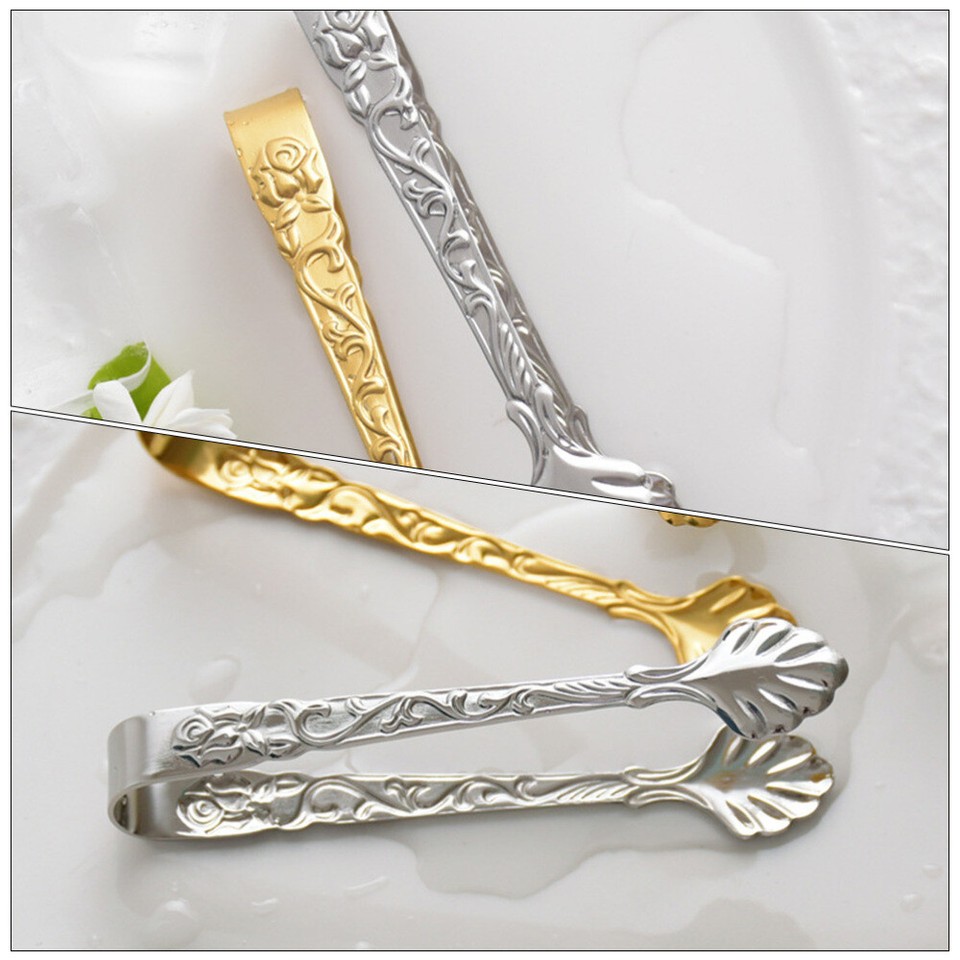 Ice Cube Tong Small Food Sugar Vintage Handle Tongs Fruit eBay