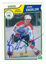 Brian Engblom autographed Hockey Card (Los Angeles Kings) 1983 O-Pee-Chee #368