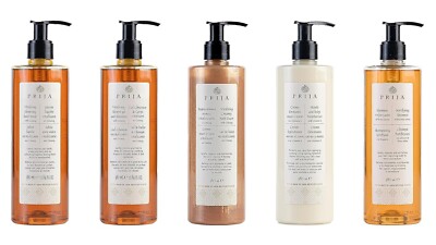 Prija Set Flüssigseife, Hair & Body, Bodylotion, Creme Bad Ginseng Shampoo Spa