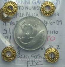 Repubblica  Italiana - 5 Lire 1969 - 1 Capovolto N.C. - FDC / UNC - Periziata