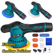 3800W Cordless Car Polisher Buffer Sander 6" Dual Action Orbital Polishing