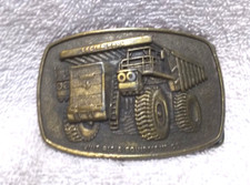 Lectra Haul Rig And Equipment Co. Rig Mining Buckle USA Made Great Vintage