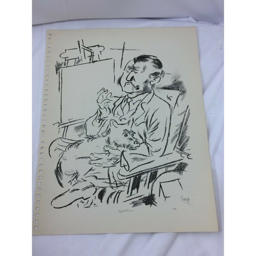 George Grosz Self Portrait Vintage Print Lithograph 26380 - Picture 2 of 3