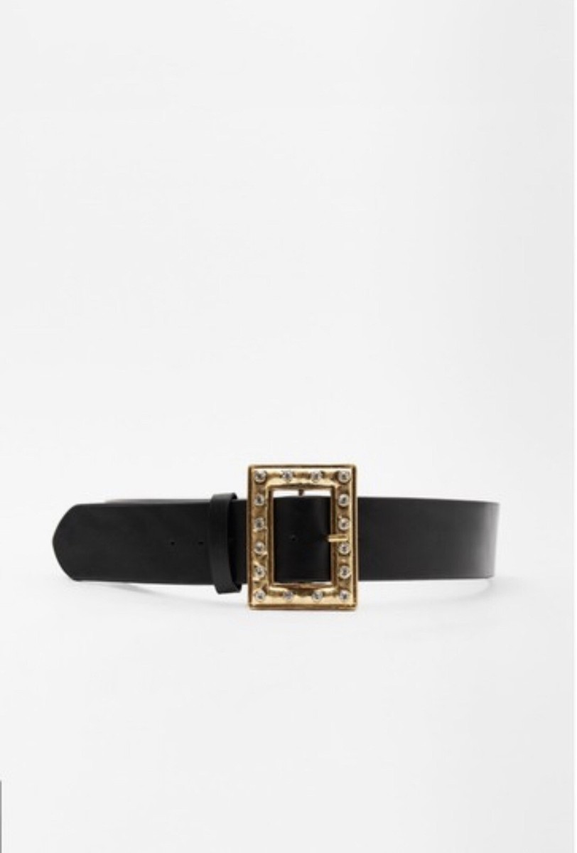 NWT ZARA SPARKLY BUCKLE BELT SIZE 32/85 | eBay display picture 1