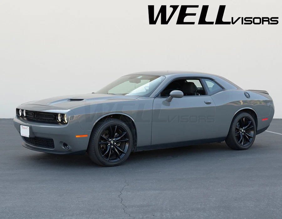 Deflectores protectores de lluvia Wellvisors para Dodge Challenger 2008-2022 viseras premium Foto 4 de 4