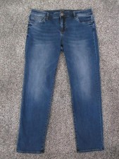 Kut From The Kloth Jeans Womens 12 Blue Boyfriend Stretch Denim 33x30