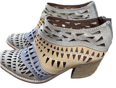 #ad #ad Jeffrey Campbell for Free People Faviola Color Block Cutout Western Boots 10 $79.00