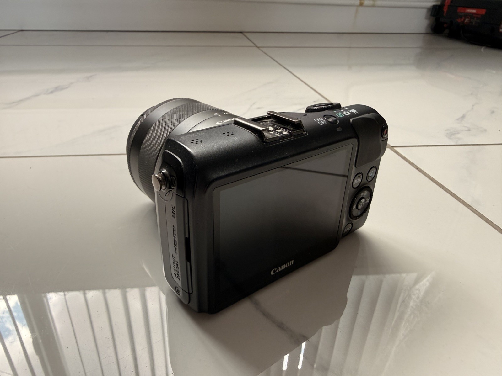Canon EOS M Mirrorless Digital Camera with Canon EF-M 18-55mm f3.5-5.6 