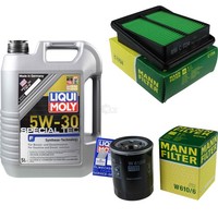 Mann Inspektionspaket 5L Liqui Moly Special Tec 5W-30 FüR Honda Jazz II 1.3 Idsi