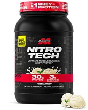 Muscletech-Nitro Tech Whey Protein Powder (Va...