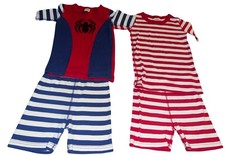 Hanna Anderrson Striped Marvel Spiderman Short Pajamas and Red Striped PJs Set 8