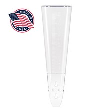 704-5331 La Crosse 13" Plastic Clear Measure Rain Gauge - Made In USA