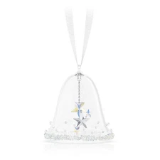 Swarovski Crystal Holiday Magic Classics Bell Ornament XS, White, 5682732