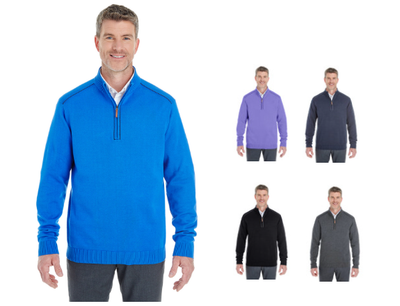 #ad DG478 Devon amp; Jones Manchester Quarter Zip Sweater $19.99