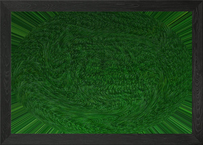 Abstrakt Grün Wirbel WS1 Gerahmtes Wandbild Poster Leinwanddruck Bild