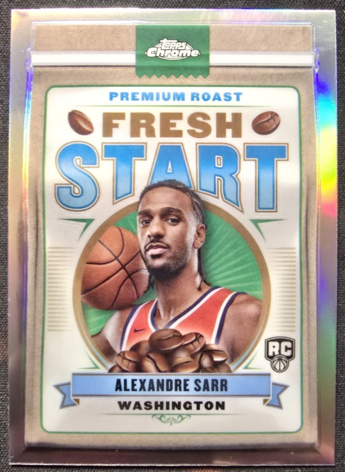 ALEXANDRE SARR 2024-25 TOPPS CHROME FRESH START REFRACTOR RC FS-2