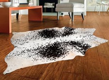 100% Genuine Cow hide Rug Area Carpet Skin Leather 27.39 sq.feet (68"x58") A 108